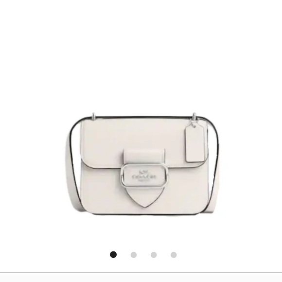 Coach Handbags - COACH Morgan Square Crossbody Bag – White